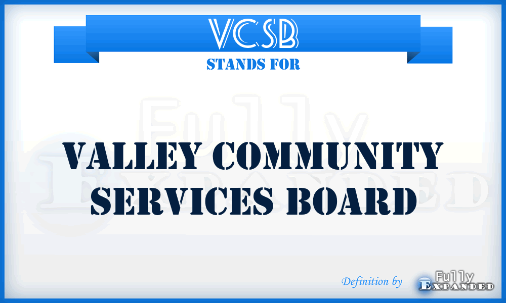 VCSB - Valley Community Services Board