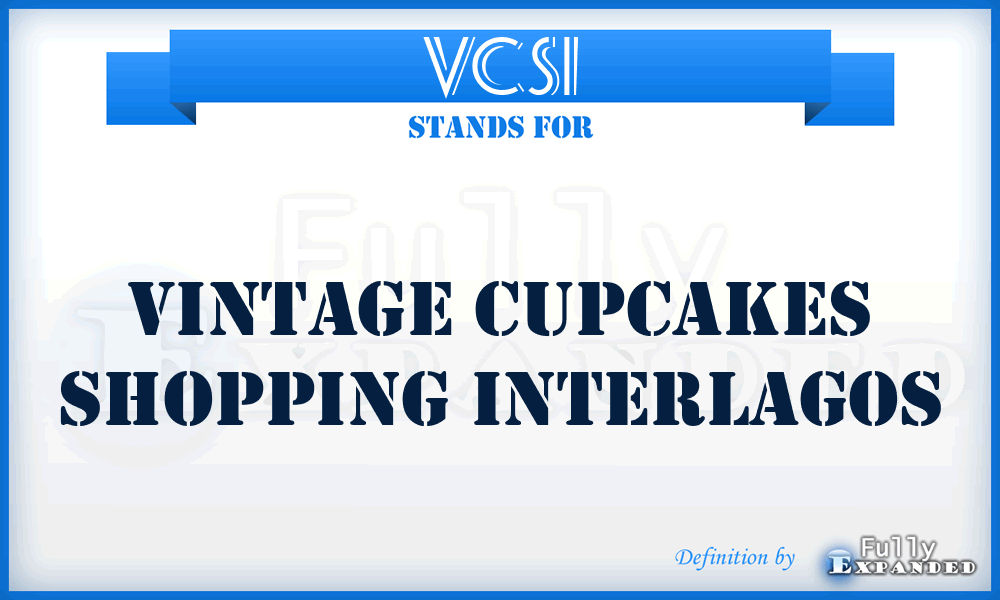 VCSI - Vintage Cupcakes Shopping Interlagos