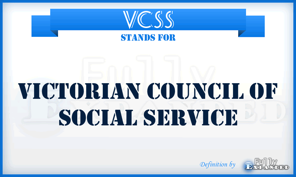 VCSS - Victorian Council of Social Service