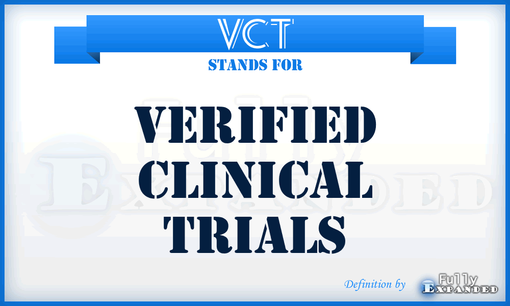 VCT - Verified Clinical Trials