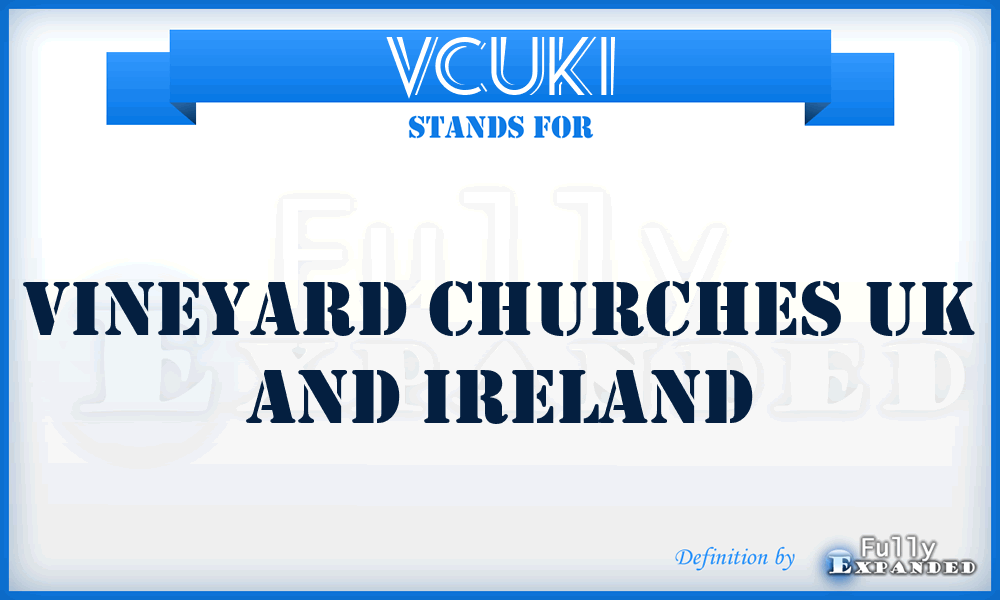 VCUKI - Vineyard Churches UK and Ireland