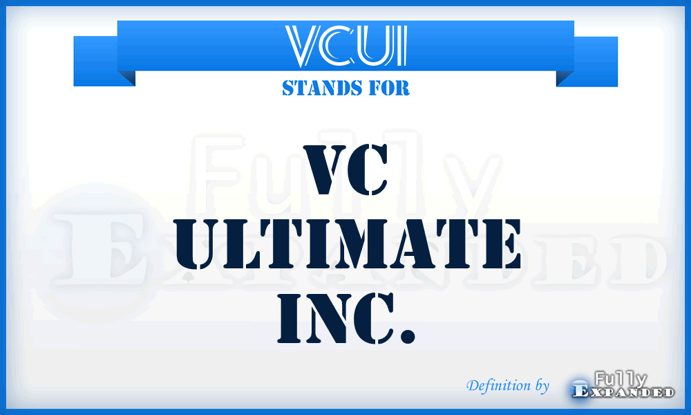 VCUI - VC Ultimate Inc.
