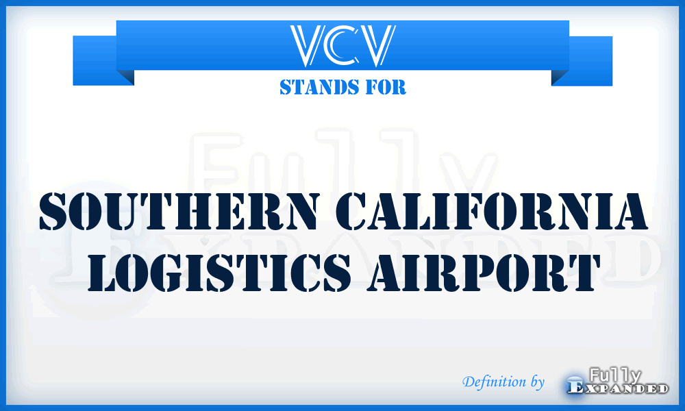 VCV - Southern California Logistics airport