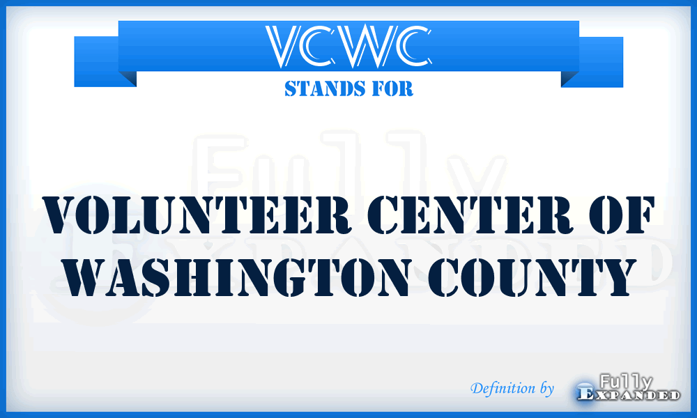 VCWC - Volunteer Center of Washington County