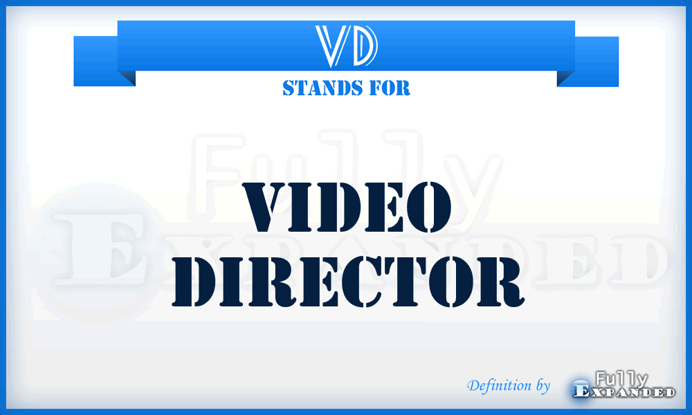 VD - Video Director