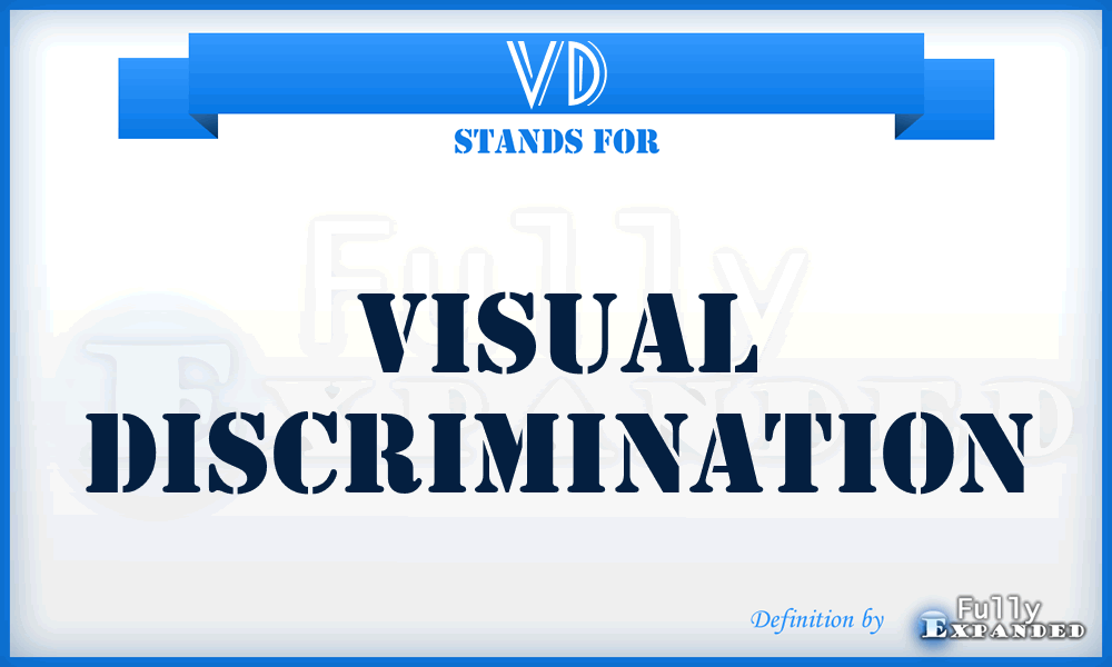 VD - Visual Discrimination