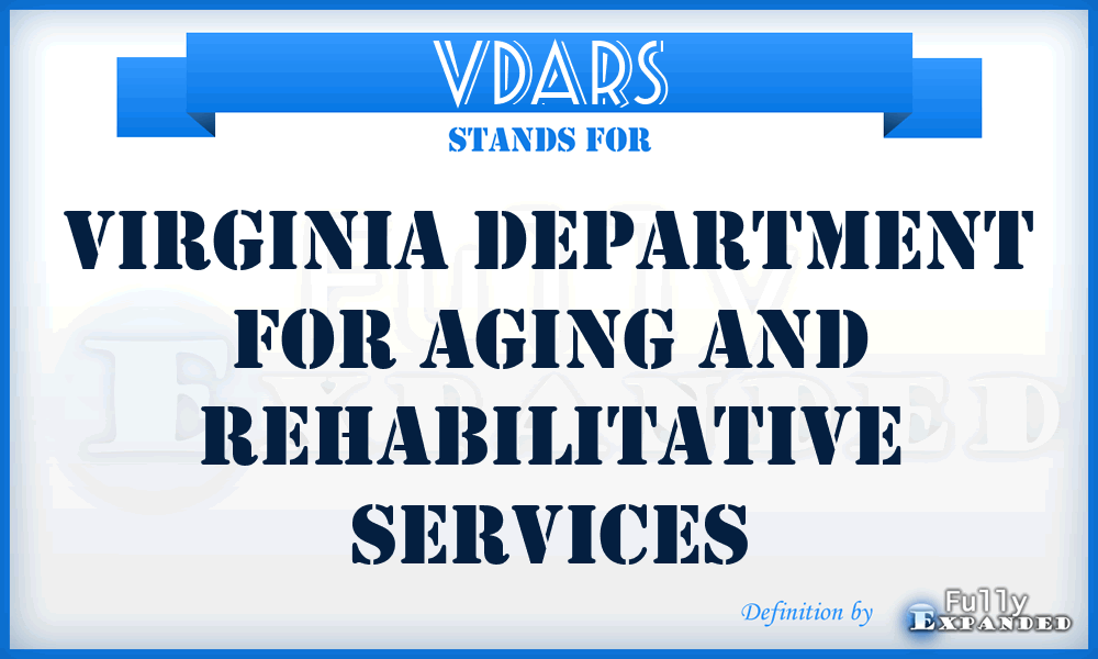 VDARS - Virginia Department for Aging and Rehabilitative Services