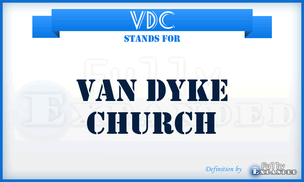 VDC - Van Dyke Church