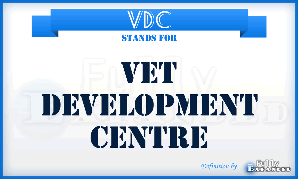 VDC - Vet Development Centre