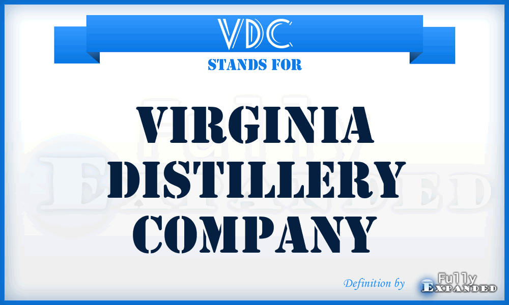 VDC - Virginia Distillery Company