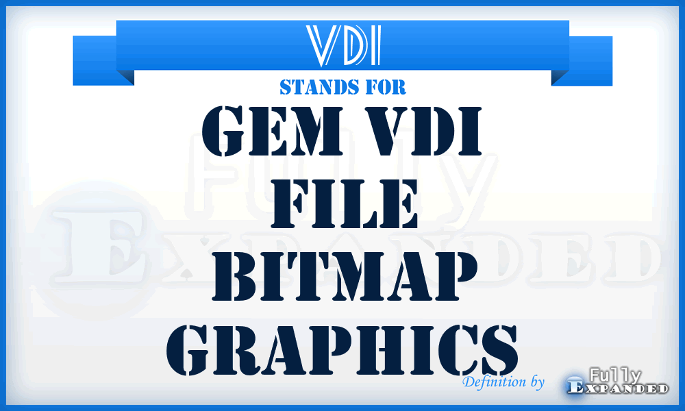 VDI - GEM VDI file Bitmap graphics