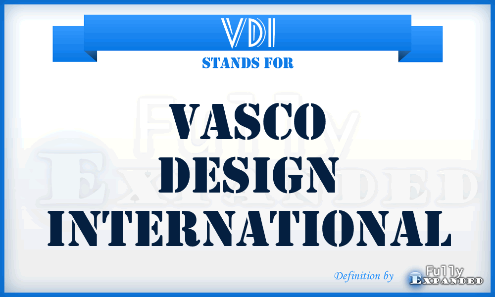 VDI - Vasco Design International