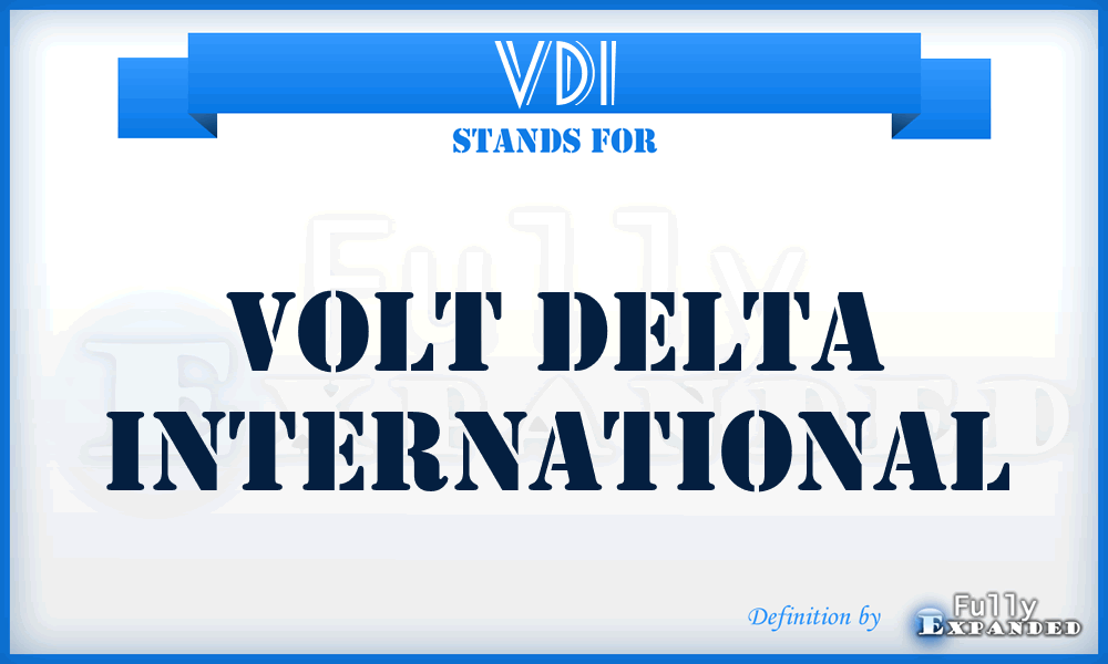 VDI - Volt Delta International