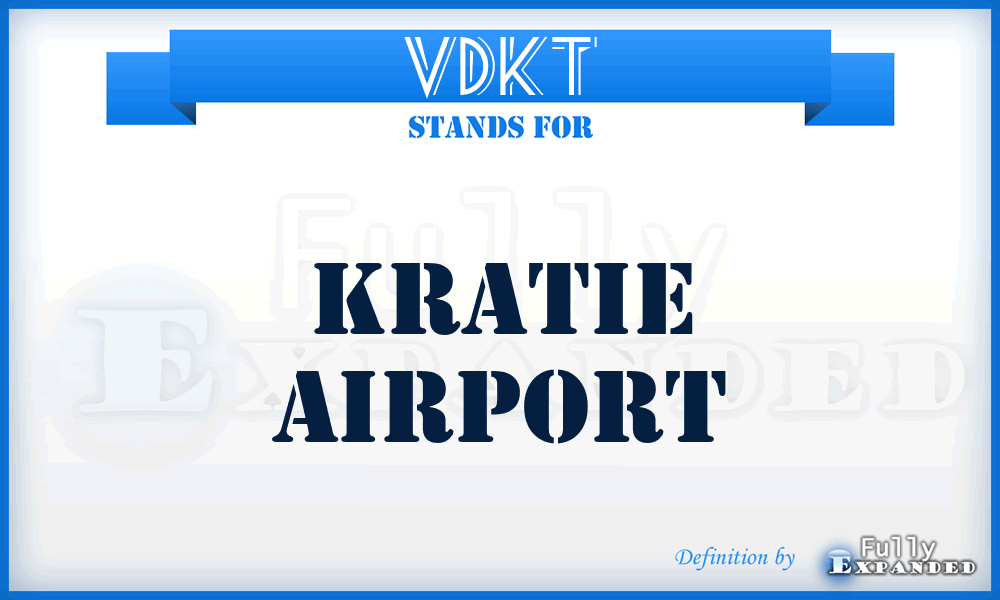 VDKT - Kratie airport