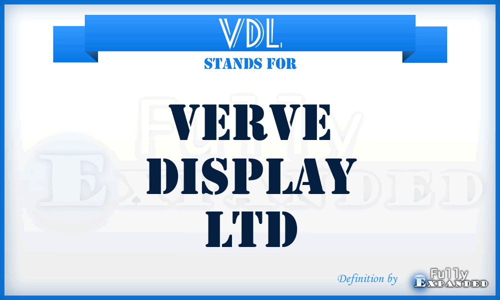 VDL - Verve Display Ltd