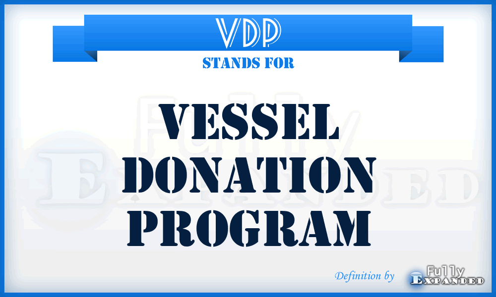 VDP - Vessel Donation Program