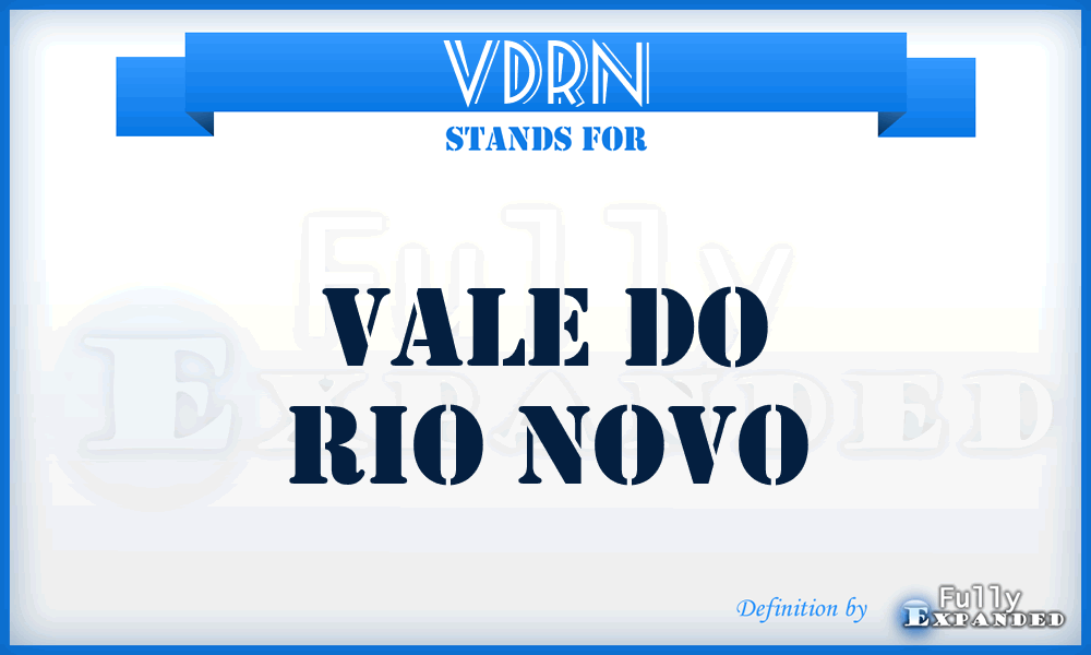VDRN - Vale Do Rio Novo