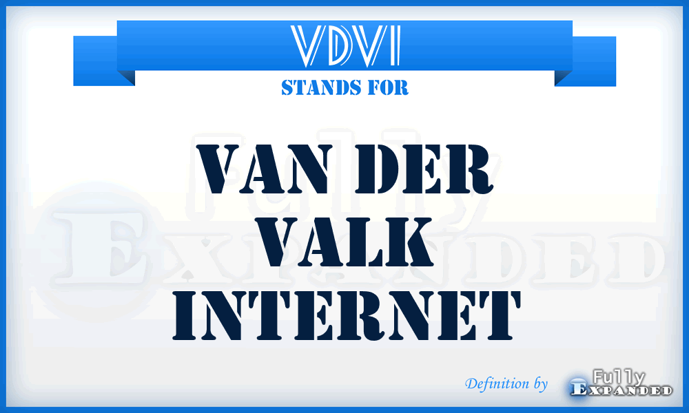VDVI - Van Der Valk Internet