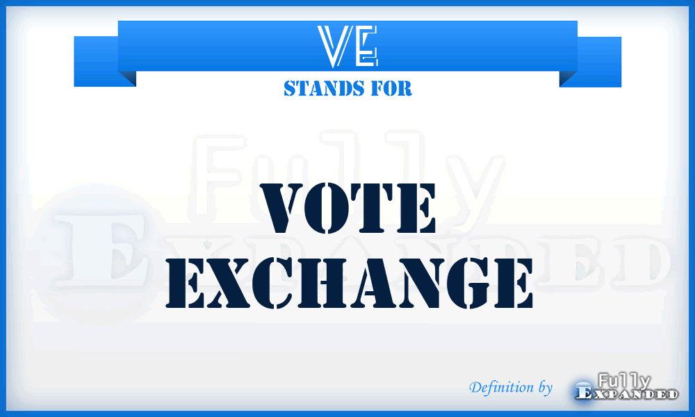 VE - Vote Exchange