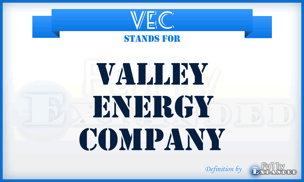 VEC - Valley Energy Company