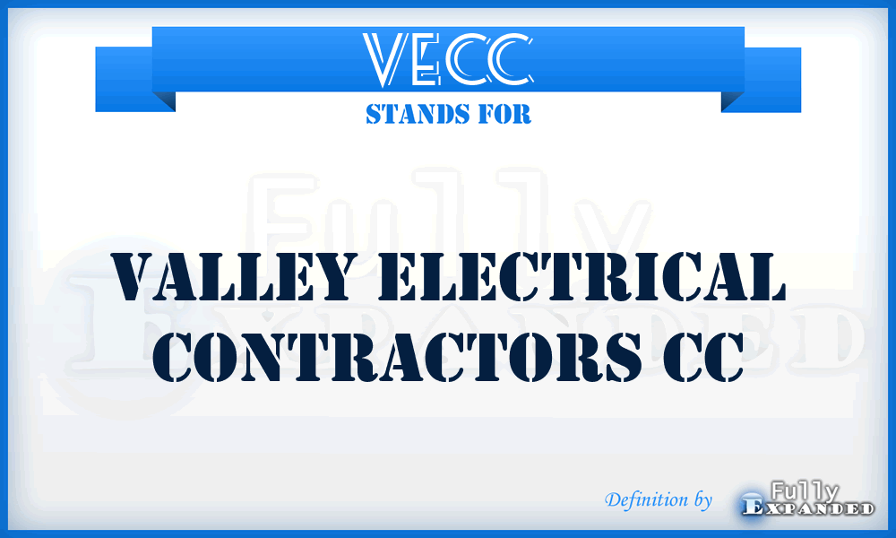 VECC - Valley Electrical Contractors Cc