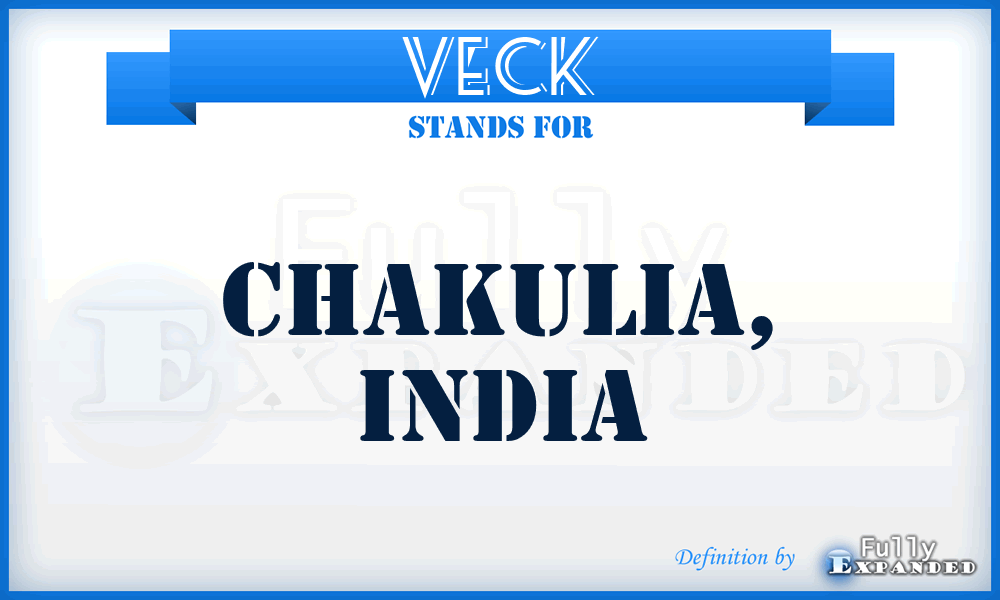 VECK - Chakulia, India