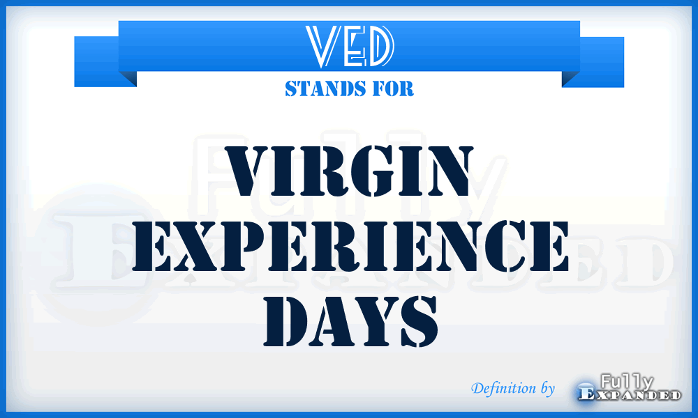 VED - Virgin Experience Days