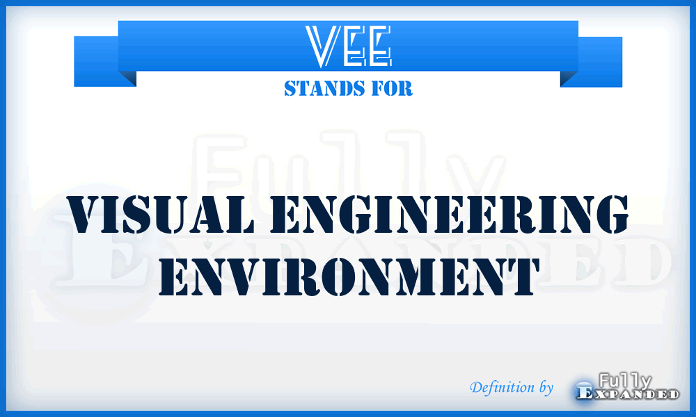 VEE - Visual Engineering Environment