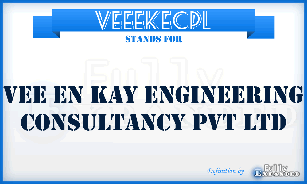 VEEEKECPL - VEE En Kay Engineering Consultancy Pvt Ltd
