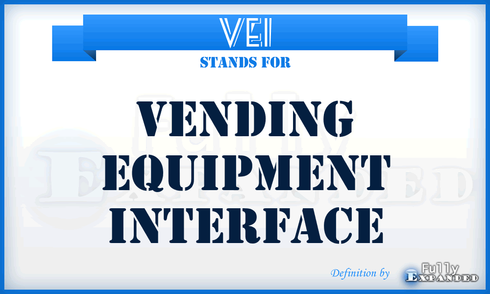 VEI - Vending Equipment Interface