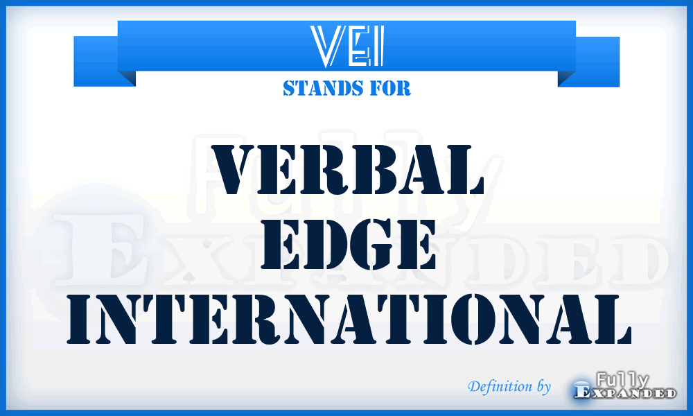 VEI - Verbal Edge International