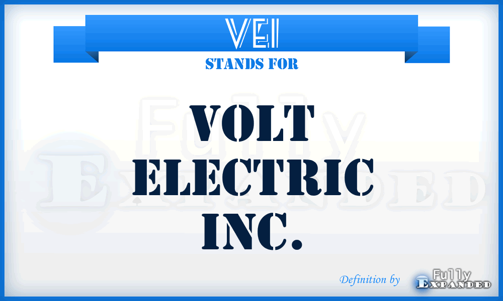 VEI - Volt Electric Inc.