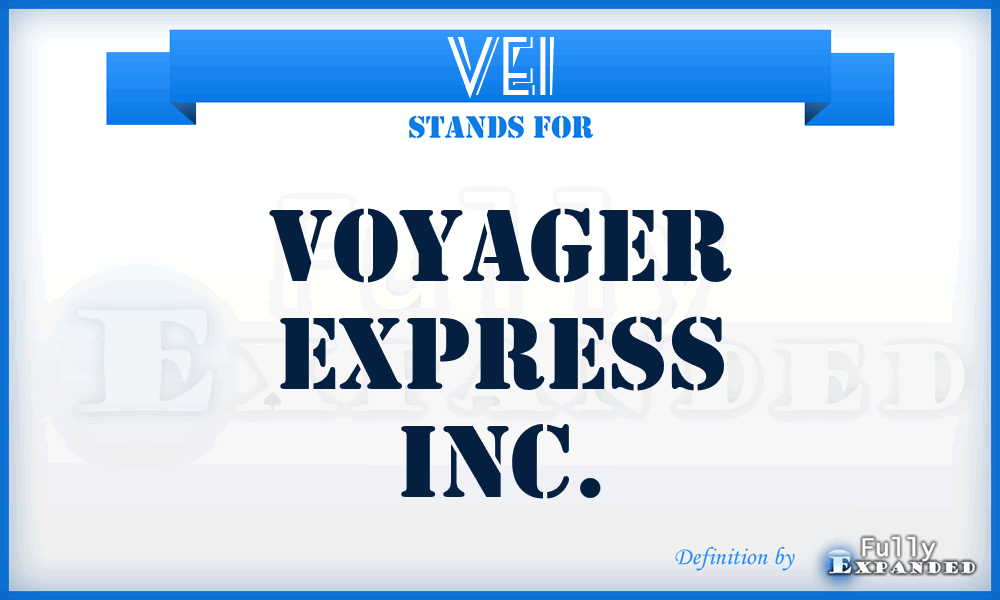 VEI - Voyager Express Inc.