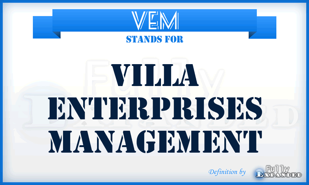 VEM - Villa Enterprises Management