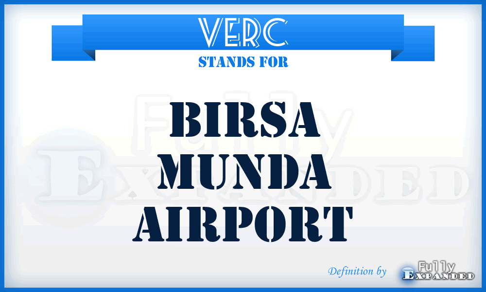 VERC - Birsa Munda airport