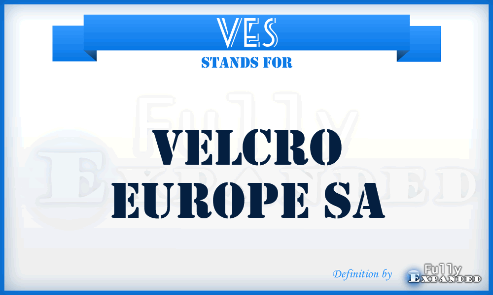 VES - Velcro Europe Sa