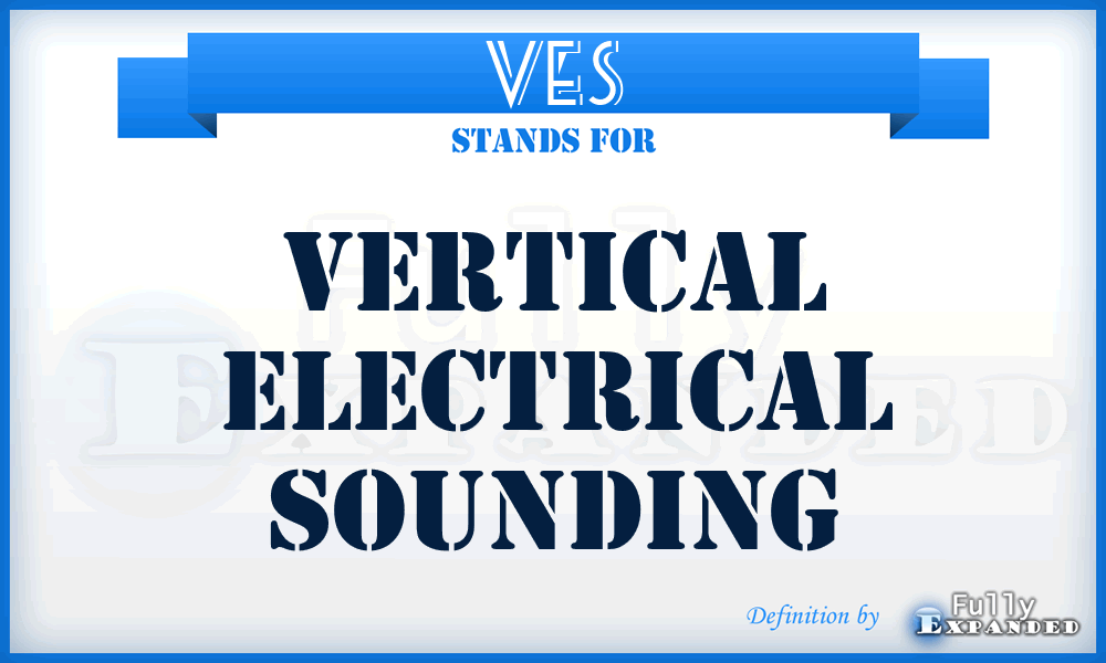VES - Vertical Electrical Sounding