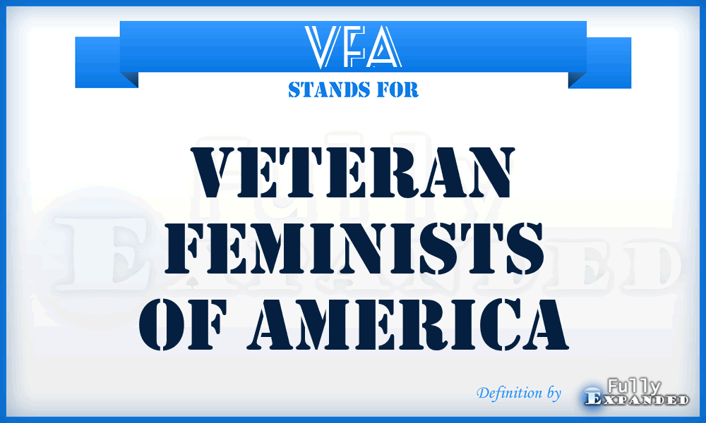 VFA - Veteran Feminists of America