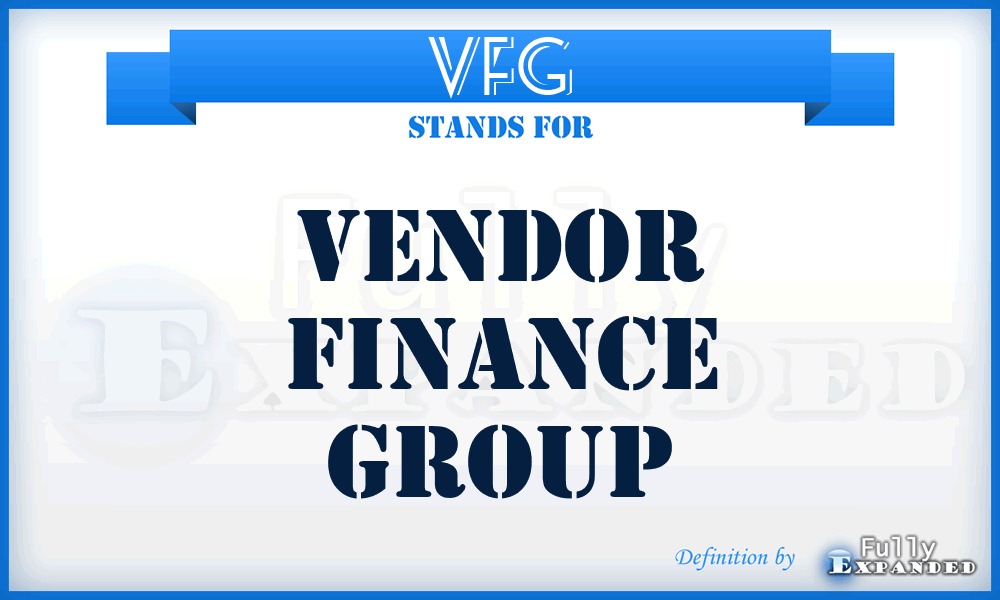 VFG - Vendor Finance Group