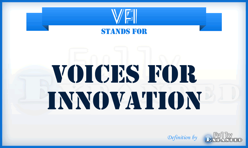 VFI - Voices for Innovation