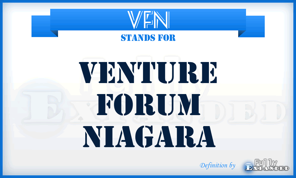 VFN - Venture Forum Niagara