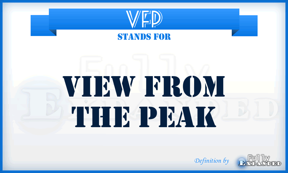 VFP - View From the Peak
