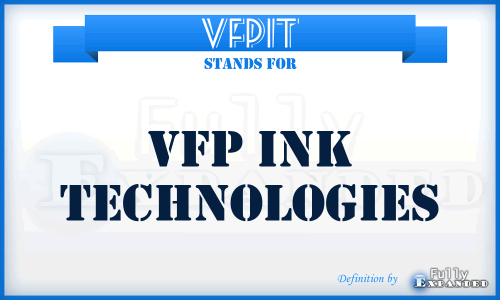 VFPIT - VFP Ink Technologies