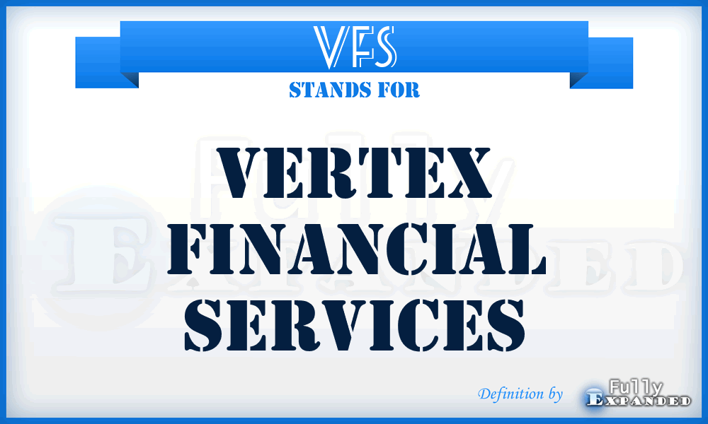 VFS - Vertex Financial Services