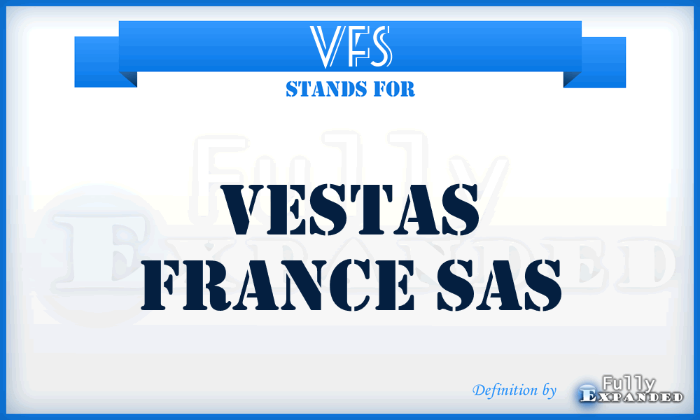 VFS - Vestas France Sas