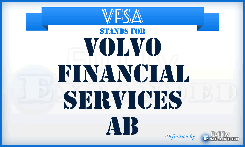 VFSA - Volvo Financial Services Ab