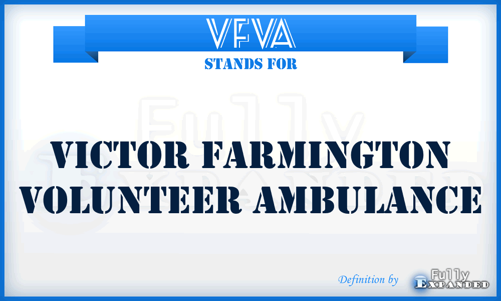 VFVA - Victor Farmington Volunteer Ambulance