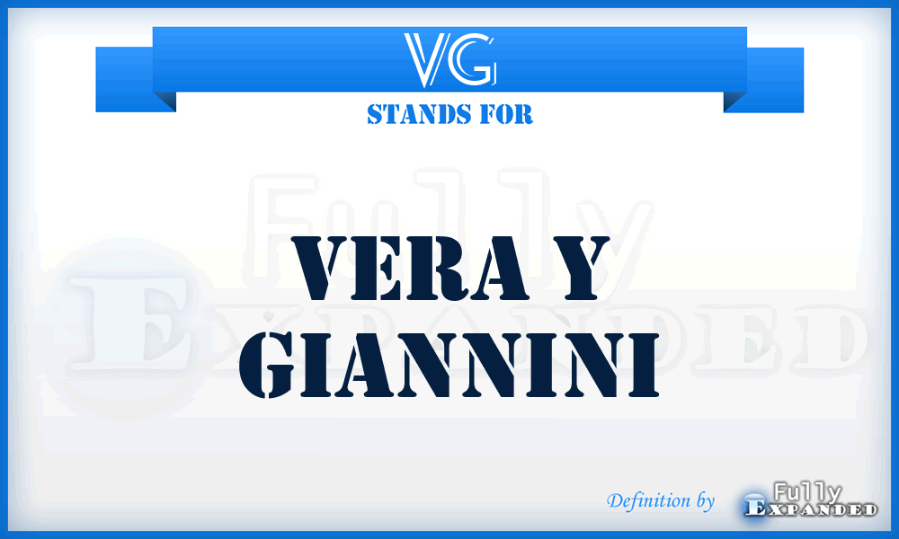 VG - Vera y Giannini