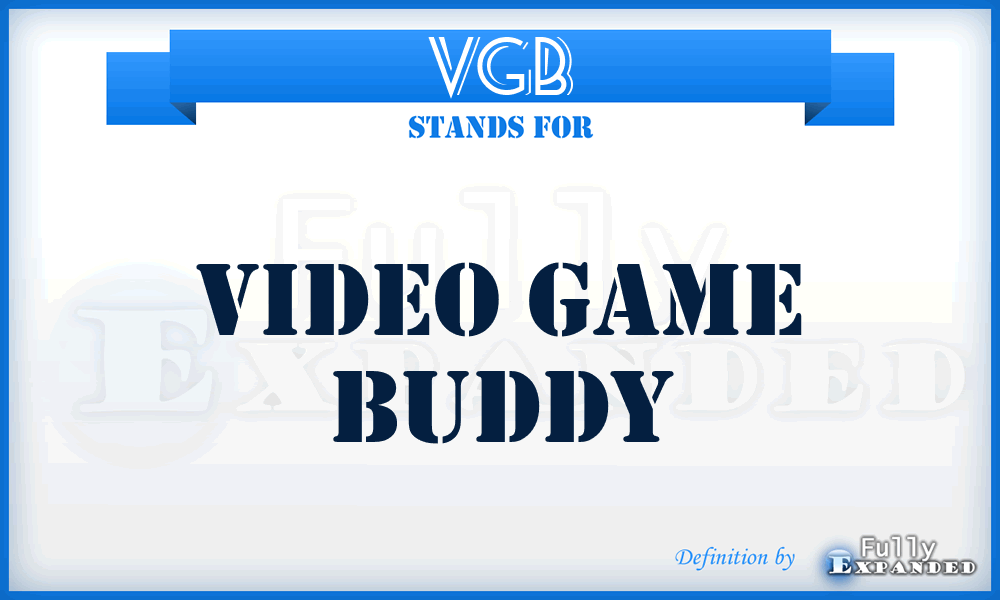 VGB - Video Game Buddy