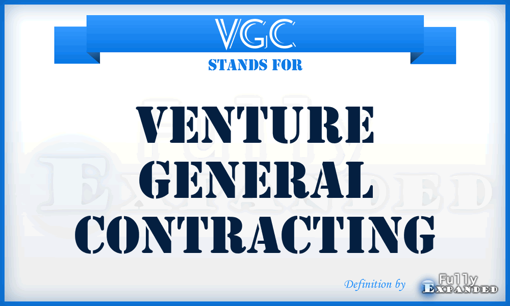 VGC - Venture General Contracting